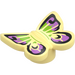 LEGO Bright Light Yellow Butterfly (Smooth) with Black, Medium Lavender and Lime (80674 / 101531)