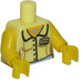 LEGO Bright Light Yellow Diner Waitress Torso (973 / 88585)