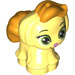LEGO Helder Lichtgeel Hond - Puppy met Bright Light Oranje Haar en Staart (24668)