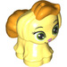 LEGO Giallo chiaro brillante Cane - Puppy con Bright Chiaro Arancione Capelli e Coda (24668)