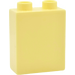 LEGO Jaune clair brillant Duplo Brique 1 x 2 x 2 avec tube inférieur (15847 / 76371)