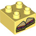 LEGO Bright Light Yellow Duplo Brick 2 x 2 with Sandwiches (3437)
