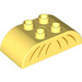 LEGO Jaune clair brillant Duplo Brique 2 x 4 avec Incurvé Sides avec Poisson Queue (84805 / 98223)