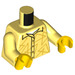 LEGO Bright Light Yellow Man with Leg Prothesis Minifig Torso (973 / 76382)