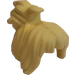 LEGO Jaune clair brillant Messy Cheveux avec Swept-En haut Queue de cheval et Côté Bangs avec Agrafe (95326)
