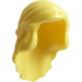 LEGO Bright Light Yellow Mid-Length Hair with 2 Braids Tied at Back (59363)