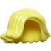 LEGO Bright Light Yellow Mid-Length Hair with Parting and Curled Up at Ends (20877)