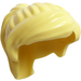 LEGO Jaune clair brillant Mi-longueur Cheveux avec Queue de cheval et Longue Bangs (18227 / 87990)