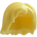 LEGO Jaune clair brillant Mi-longueur Tousled Cheveux avec Centre Parting (88283)