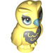 LEGO Bright Light Yellow Owl with Silver Patches and Turquoise Beak (67888 / 67895)