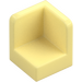 LEGO Bright Light Yellow Panel 1 x 1 Corner with Rounded Corners (6231)