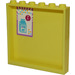 LEGO Bright Light Yellow Panel 1 x 6 x 5 with Milk Carton Sticker (59349)