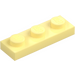 LEGO Jaune Clair Brillant assiette 1 x 3 (3623)