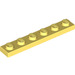 LEGO Bright Light Yellow Plate 1 x 6 (3666)