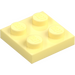 LEGO Bright Light Yellow Plate 2 x 2 (3022)