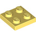 LEGO Bright Light Yellow Plate 2 x 2 (3022 / 94148)