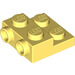 LEGO Jaune clair brillant assiette 2 x 2 x 0.7 avec 2 Goujons sur Côté (4304 / 99206)