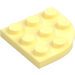 LEGO Bright Light Yellow Plate 3 x 3 Round Corner (30357)