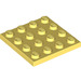 LEGO Bright Light Yellow Plate 4 x 4 (3031)