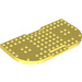 LEGO Bright Light Yellow Plate 8 x 16 x 0.7 with Rounded Corners (74166)