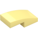 LEGO Klar Ljusgul Backe 1 x 2 Böjd (11477)