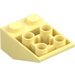 LEGO Bright Light Yellow Slope 2 x 3 (25°) Inverted without Connections between Studs (3747)