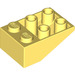 LEGO Jaune clair brillant Pente 2 x 3 (25°) Inversé sans raccords entre les tenons (3747)