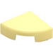 LEGO Bright Light Yellow Tile 1 x 1 Quarter Circle (25269)