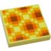 LEGO Jaune clair brillant Tuile 2 x 2 avec Minecraft Honeycomb Bloquer avec rainure (3068 / 76969)