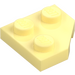 LEGO Bright Light Yellow Wedge Plate 2 x 2 Cut Corner (26601)