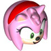 LEGO Bright Pink Amy Rose Head (104232)