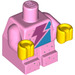 LEGO Klar rosa Baby Kropp med Gul Hender med Dark Rosa Lightning Bolt (25128 / 65691)