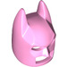 LEGO Leuchtend rosa Batman Cowl Maske mit eckigen Ohren (10113 / 28766)