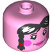 LEGO Bright Pink Big Head with Buddha Face with Hair Braids (79435 / 101515)