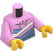 LEGO Bright Pink Boy with Pink Sweater Minifig Torso (973 / 76382)