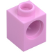 LEGO Leuchtendes Rosa Stein 1 x 1 mit Loch (6541)