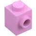 LEGO Fel roze Steen 1 x 1 met Nop aan Eén Kant (87087)