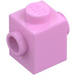 LEGO Bright Pink Brick 1 x 1 with Studs on Two Opposite Sides (47905)