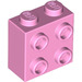 LEGO Leuchtend rosa Backstein 1 x 2 x 1.6 mit Bolzen auf Eins Seite (1939 / 22885)