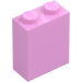 LEGO Klar rosa Kloss 1 x 2 x 2 med Indre knottholder (3245)