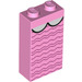 LEGO Bright Pink Brick 1 x 2 x 3 with Eleven&#039;s Dress and White Collar (22886 / 96940)