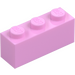 LEGO Leuchtend rosa Stein 1 x 3 (3622 / 45505)