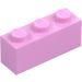 LEGO Leuchtendes Rosa Stein 1 x 3 (3622 / 45505)