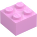 LEGO Leuchtend rosa Stein 2 x 2 (3003 / 6223)