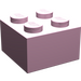 LEGO Leuchtend rosa Backstein 2 x 2 ohne Kreuzstützen (3003)