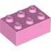 LEGO Bright Pink Brick 2 x 3 (3002)