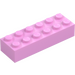 LEGO Klar rosa Kloss 2 x 6 (2456 / 44237)