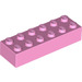 LEGO Fel roze Steen 2 x 6 (2456 / 44237)