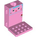 LEGO Bright Pink Brick 6 x 6 x 5 Gear Block with Cat Face (3863 / 104593)