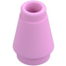 LEGO Bright Pink Cone 1 x 1 with Top Groove (4589)